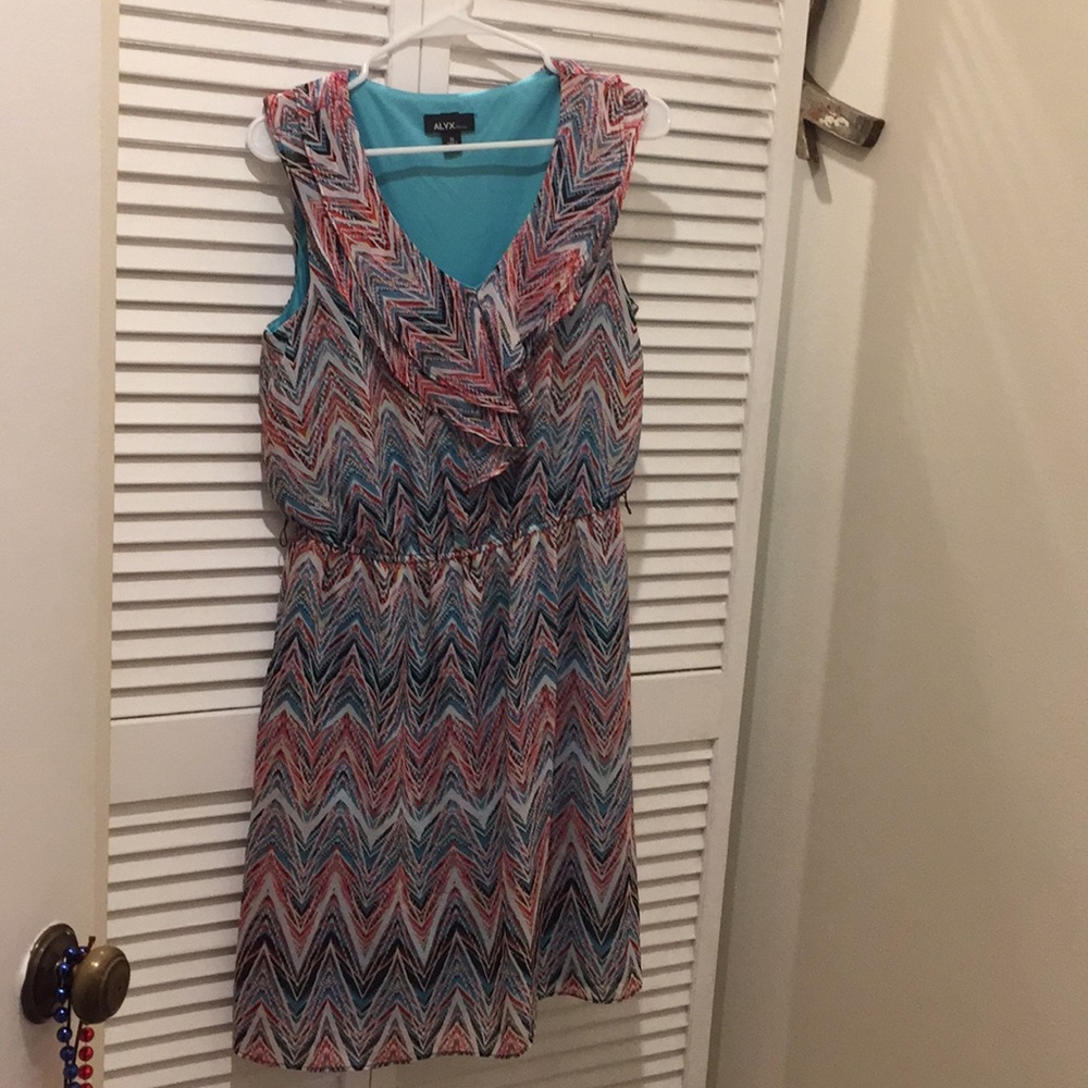 Women’s size 10 multi colored knee length dress